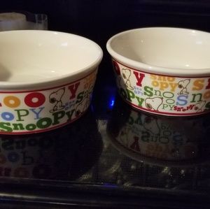 Snoopy small Dog Dishes (2)